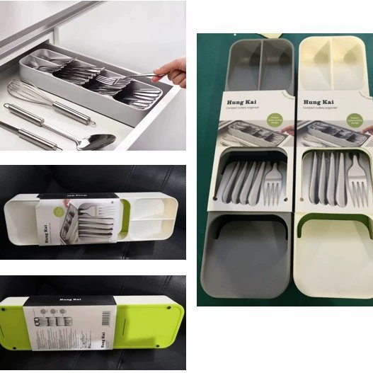 Новая кухонная организация и разделительный ящик для хранения, органайзер для разделения ящиков для столовых приборов, лоток для хранения ящиков для кухни