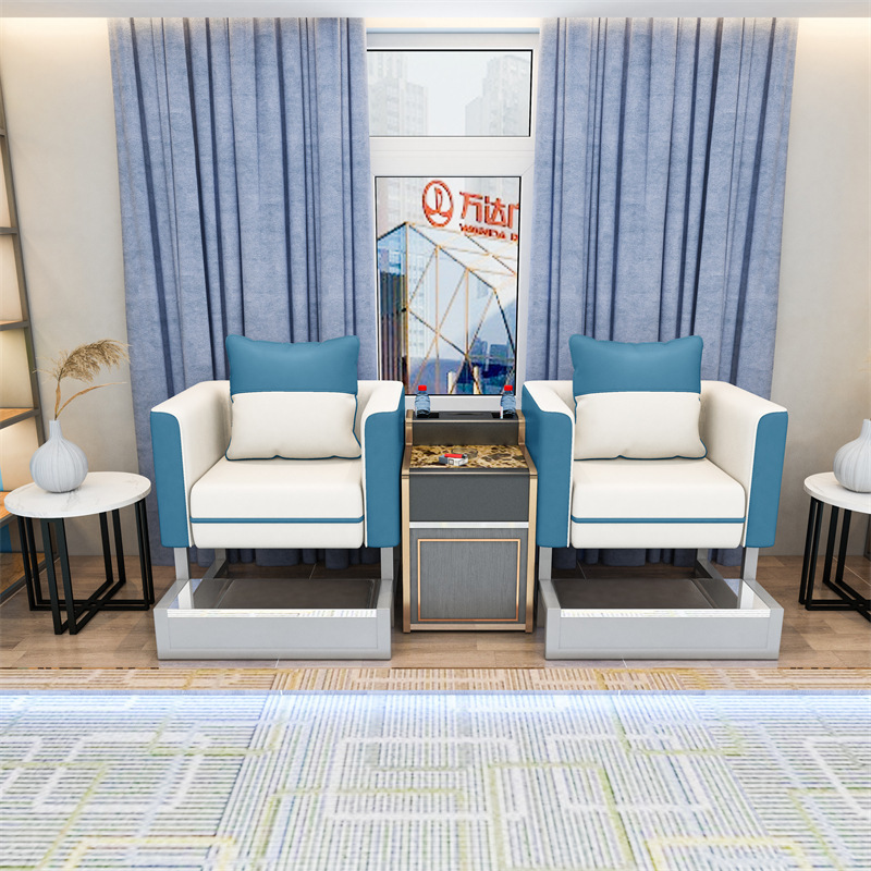 카키 H-투인-베이지/레이크블루