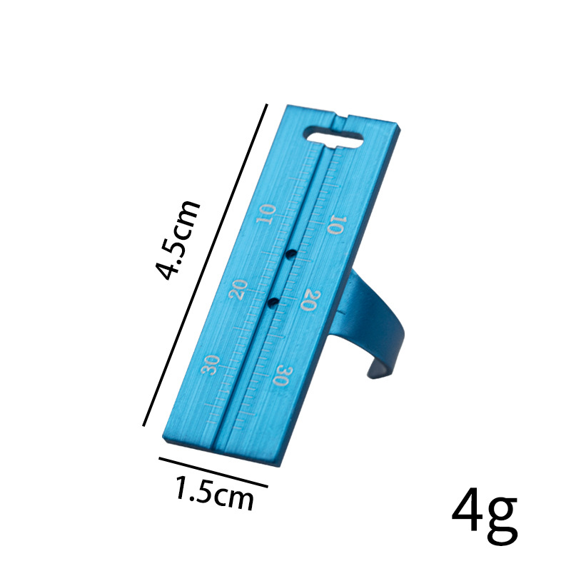 Regla de aleación de aluminio para materiales dentales, regla de medición para conductos radiculares, regla de medición para dedos, materiales orales