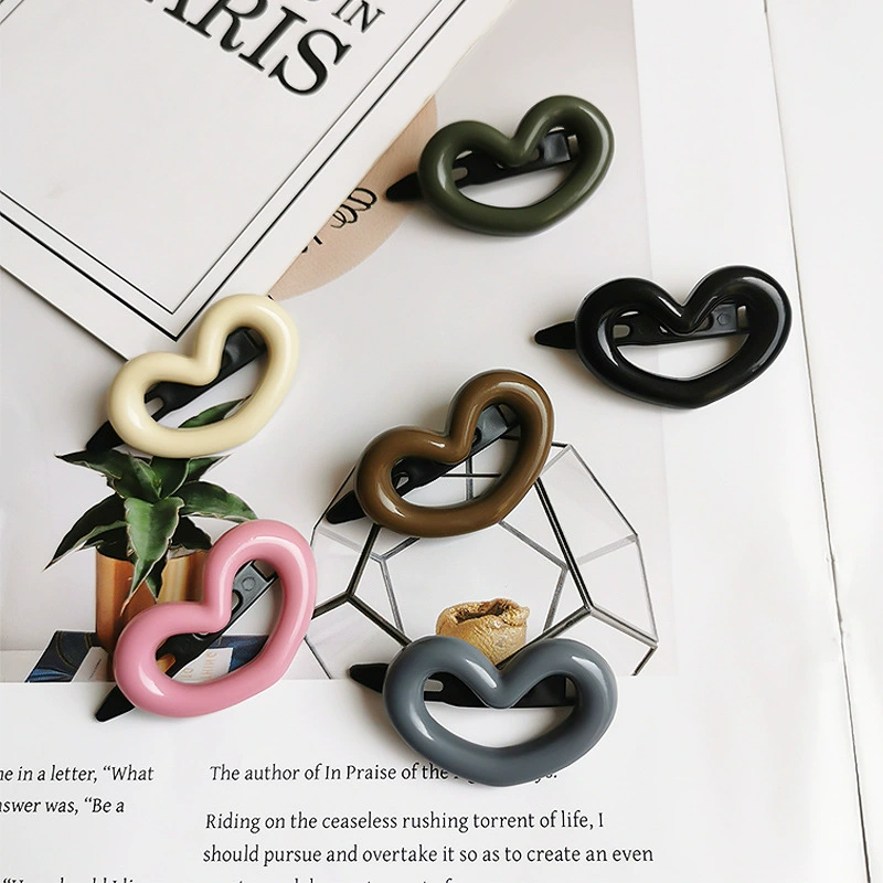 Симпатичная розовая Милая заколка для волос, женская простая универсальная боковая челка, сломанная заколка для волос, маленький размер, Интернет-знаменитости, плетеная заколка для волос, головной убор