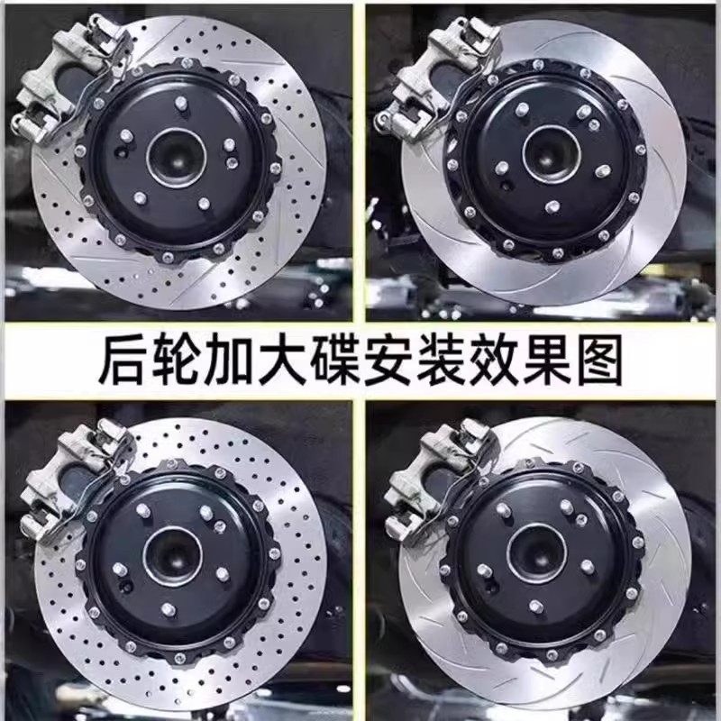 Brake caliper cover – Buleibo 10 Piston Kit - rear-wheel-enlarged-disc-front-wheel-pair