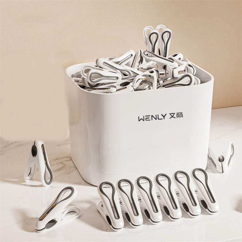 Без следов зажимы для сушки одежды носки стеганые стеганые стеганые одежды пластиковые маленькие бытовые сушильные стойки для хранения ветра артефакт