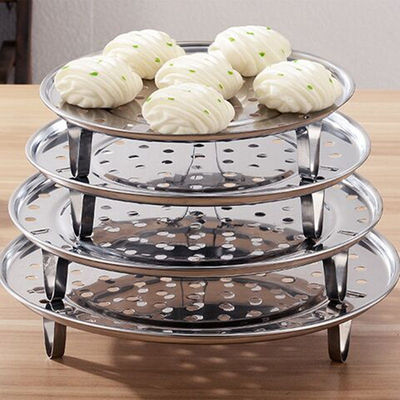 steamer Grate Stainless steel household Watertight Steam plate triangle Steaming grid Dish rack Steamed fish circular