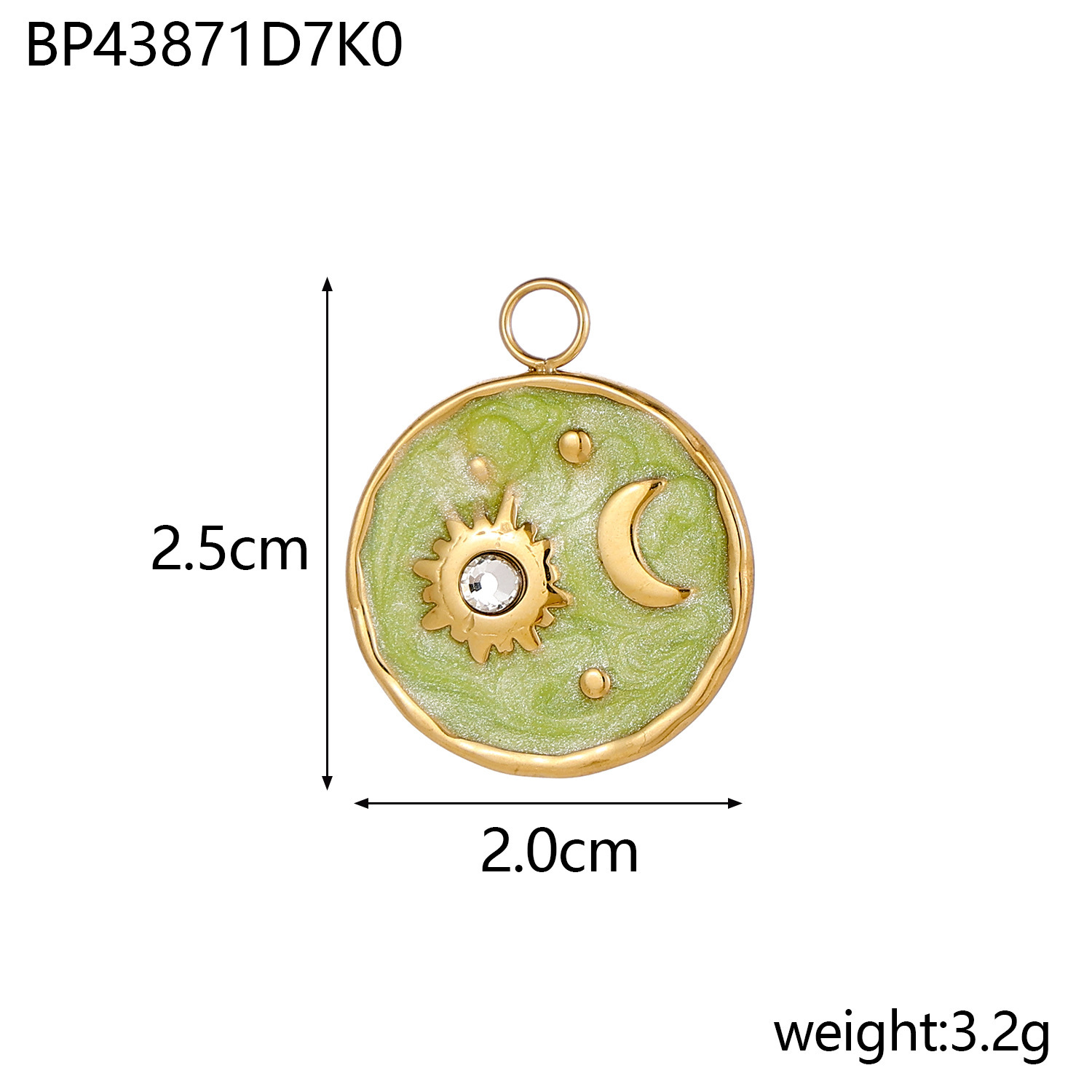 2g Weight Pendant, Chain Jewelry Making Type 20 * 23mm Jewelry Making Size DIY Jewelry Accessories Classification 1 Piece Quantity 304 Stainless Steel Material Star, Moon Pattern Plating Design Simple Style Style 1 Piece 20 * 23mm 304 Stainless Steel Star Moon Pendant Chain 11