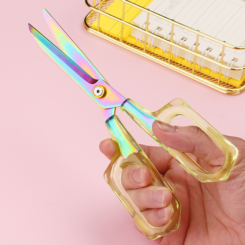 Ins minimalist Xiaohongshu multi-functional home scissors sewing DIY paper cutting office student scissors sharp large scissors