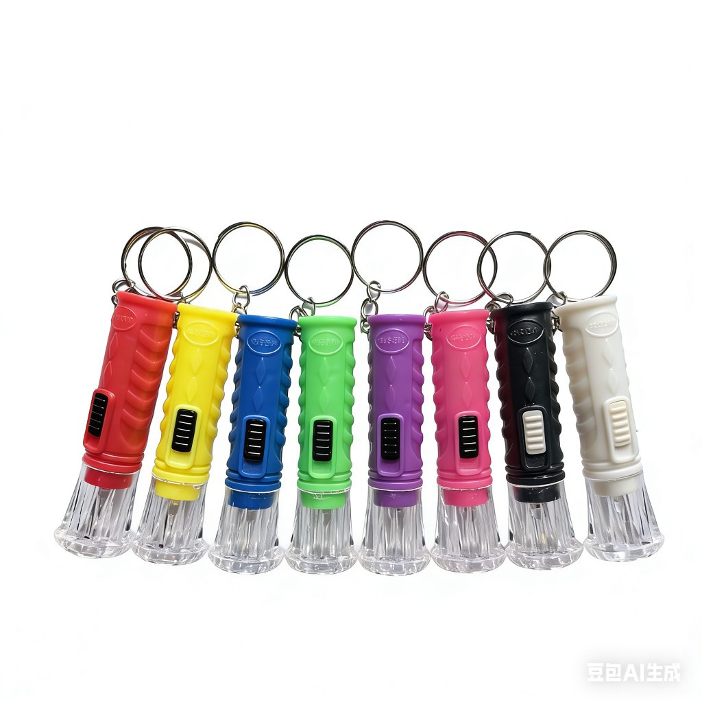 批发led迷你手电筒 包包小挂件户外用品 塑料手电钥匙扣电子礼品