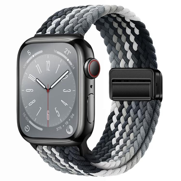 xDfind para reloj de Apple absorción incorporada de retorno de nylon correa trenzada 38 - 49mm universal
