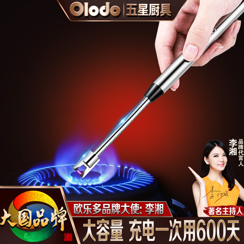 燃气灶脉冲点火器煤气灶打火电子枪点酒精拔罐点火棒加长手柄防风