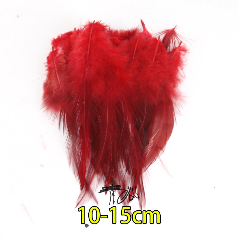 Fábrica directa pequeña serie de plumas rojas DIY accesorios accesorios de artesanía ropa accesorios escenario plumas
