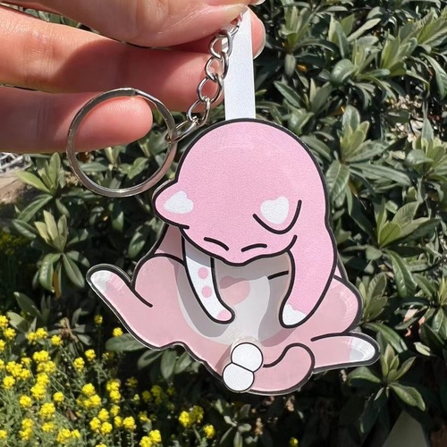 Creative Cat Acrylic Pendant, Rotating Keychain Accessory, Student Cartoon Schoolbag Child Ornament Personality Versatile