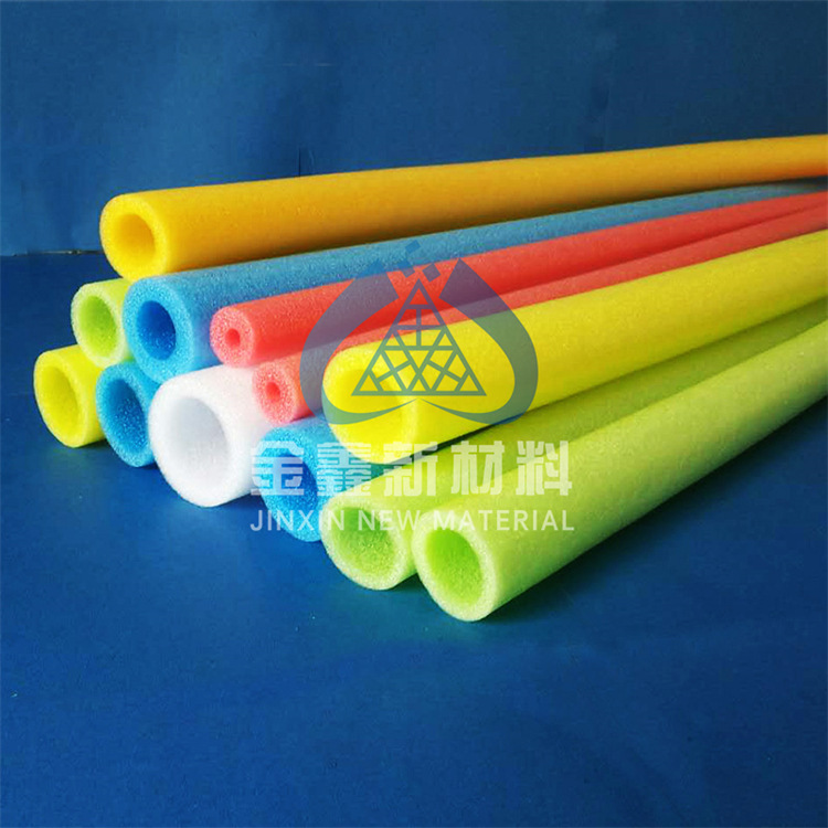 批发EPE珍珠棉泳池游泳棒实心半圆泡棉棒 异形珍珠棉管防撞保护套