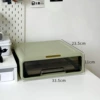 1 -layer desktop storage box light green