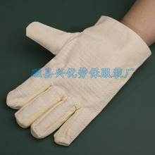 纯棉24线帆布手套加长厂家直供2*2全衬满衬耐磨加厚劳保手套用品