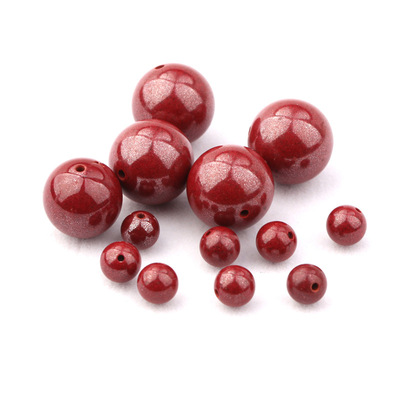 natural Ore Cinnabar Zijin sand Loose bead Single bead Cinnabar Soongorica Emperor Bead Wenwan Accessories