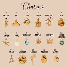 欧美不锈钢夏季海滩风海星海龟锆石项链炉内真空电镀18K金保色无