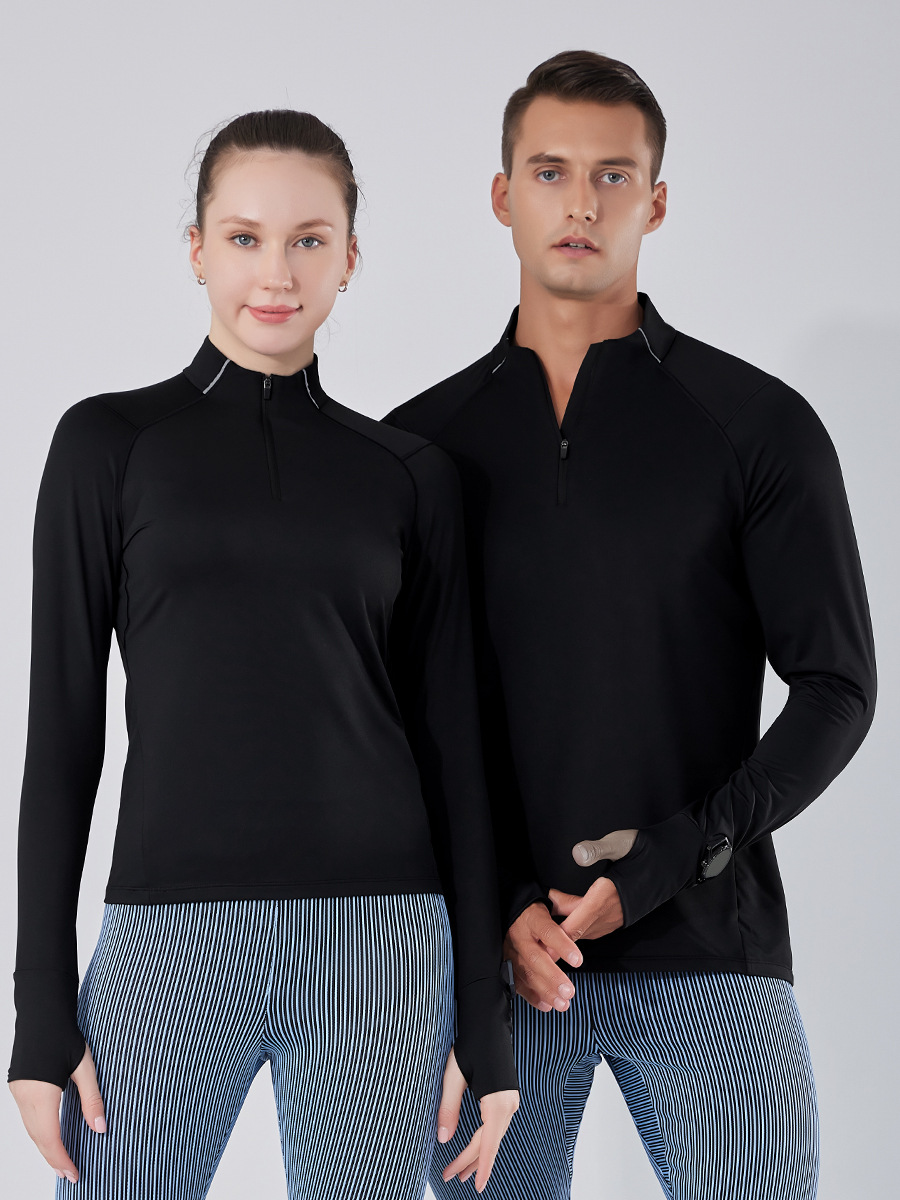 Ropa Deportiva Otoño/Invierno 2026, Sudadera de Yoga con Cuello en V Grueso para Mujer, Top de Entrenamiento Físico, Sudadera de Manga Larga con Media Cremallera para Correr