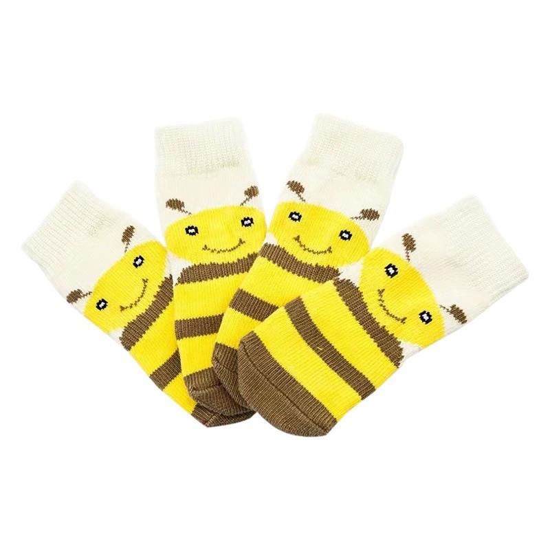 Носки для крупных собак Jianbo Yichong, носки для животных из чистого хлопка с нескользящей подошвой для использования в помещении, носки для собак крупных пород, оптом.