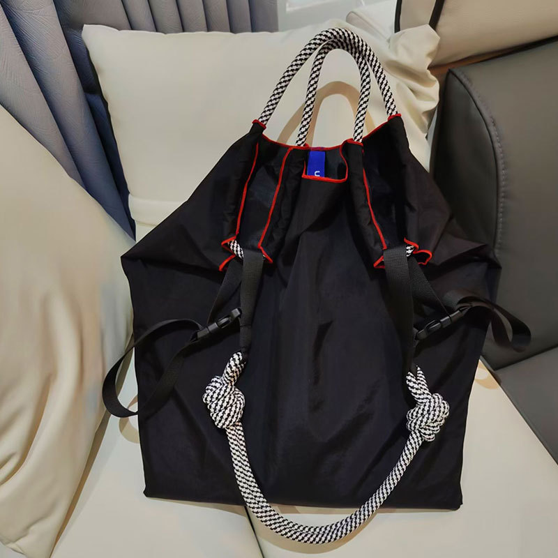 Bestickte Canvas Umhängetasche Damen Schultertasche Tragetasche_voghion.com