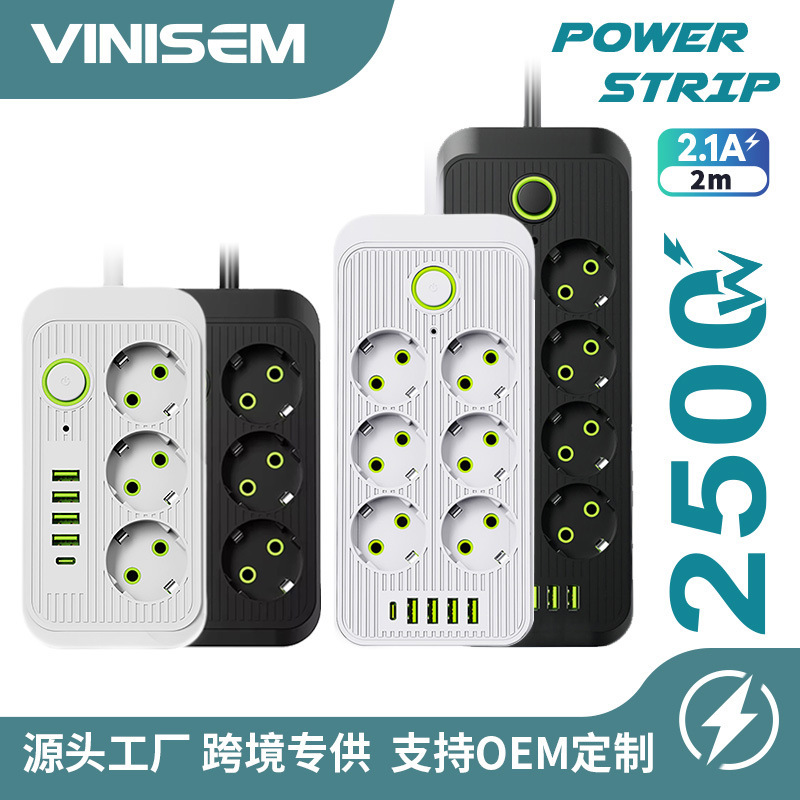 Estándar europeo USB enchufe doméstico inteligente placa de conexión