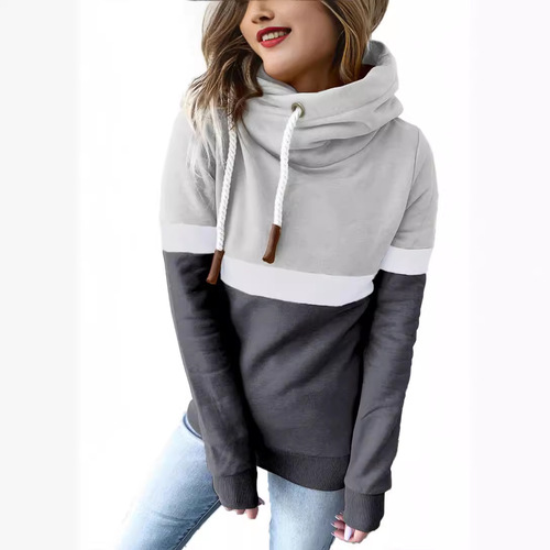 Autumn and winter new style independent station European and American TEMU women's casual pullover hooded hooded hoodie
