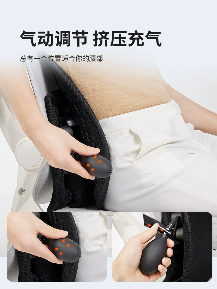 Ergonomic lumbar support (PPW) adjustable backrest cushion, mesh and memory‑foam options