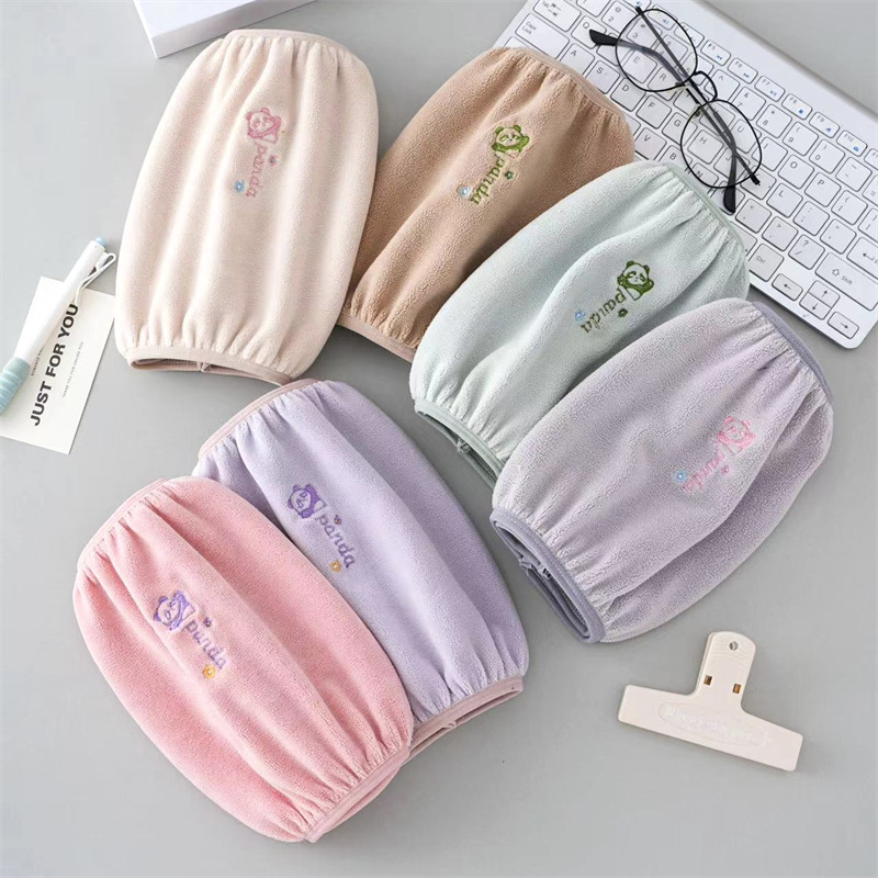 Franela impermeable bordada cocina del bebé de los hombres de las mujeres largo oversleeve mangas de la mano de los niños al por mayor estudiante Otoño e Invierno