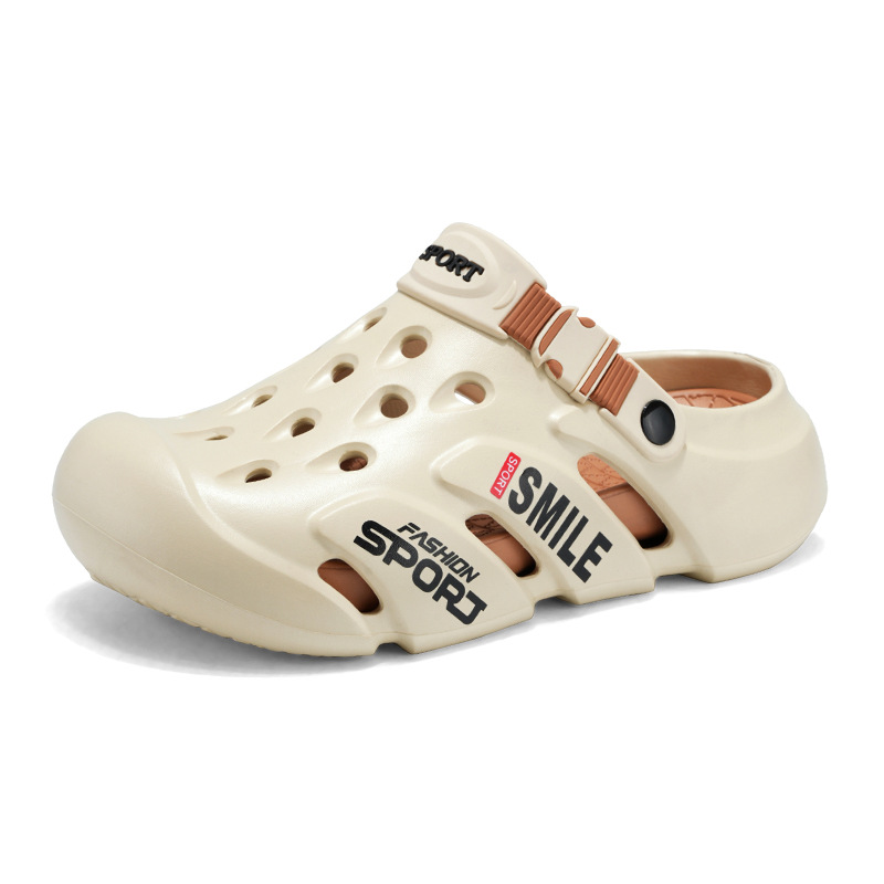 Zapatos con agujeros de Baotou transfronterizos para hombres, verano nuevo estilo, plataforma para el hogar, zapatos de playa al aire libre, sandalias de oficina