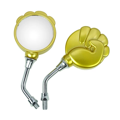 Motorcycle rearview mirror Reflector, Motorcycle Rearview - yellow-10-positive-8-positive-for-free