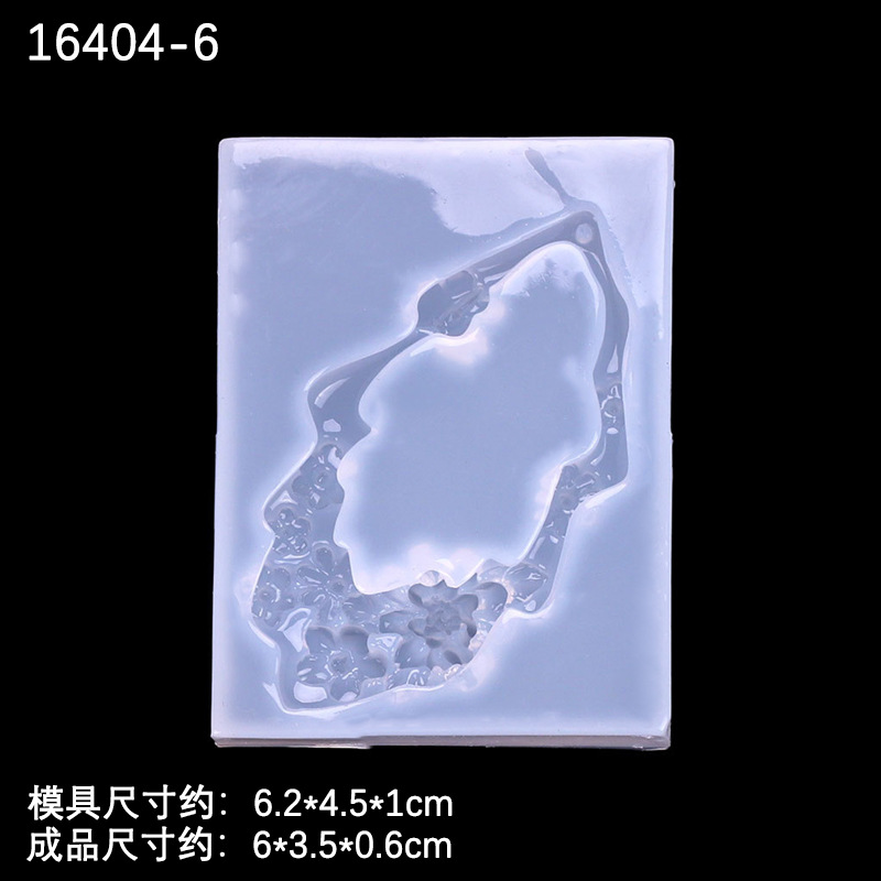 Espejo joyería hecha a mano DIY cristal epoxi estilo antiguo Jade colgante dragón y Phoenix con ventilador Jade anillo cerdo dragón Lotus molde de silicona