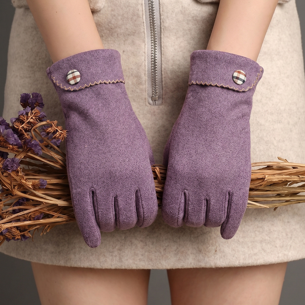 Guantes Térmicos de Felpa para Mujer de Poliéster Antideslizante, Pantalla táctil, Térmico para Ciclismo y Uso Exterior image 35