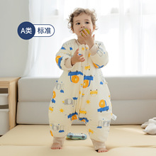 新款a类婴儿睡袋秋冬加厚纯棉宝宝睡袋空调房防踢被儿童睡袋分腿