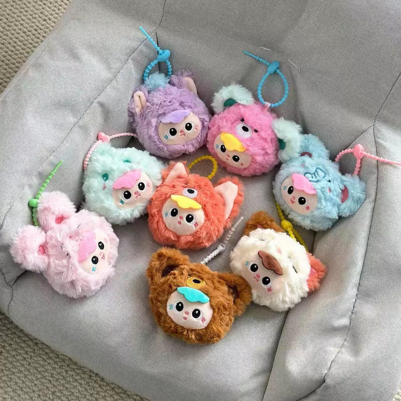 Милая подвесная кукла для трехлетнего ребенка, круглый кулон, можно повесить на школьную сумку, пара тряпичных кукол, брелок для ключей, плюшевая игрушка