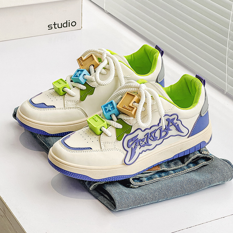 2024 nuevos zapatos de hombre primavera y otoño tendencia universal zapatos de skate casuales nicho coreano zapatos de moda de escuela secundaria