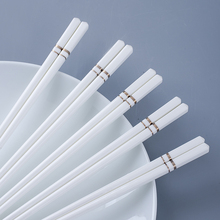 景德镇陶瓷筷子家用高档新款防霉高级耐高温快子轻奢高端白色瓷筷