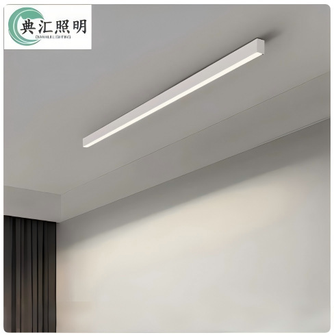 Minimalist Surface-Mounted Led Linear Strip Light for Living Room, Bedroom, Dining Room, Ceiling Light, Home Smart Dimmable Lighting Fixture