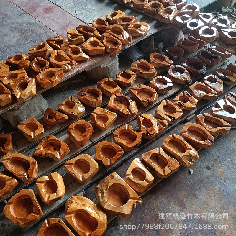 Сигарный желоб пепельница из массива дерева Пепельница для дома креативная пепельница