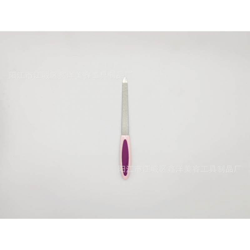 Archivo de uñas de dos cabezas herramientas de manicure de acero inoxidable archivo de uñas de fricción de uñas archivos de manicure al por mayor