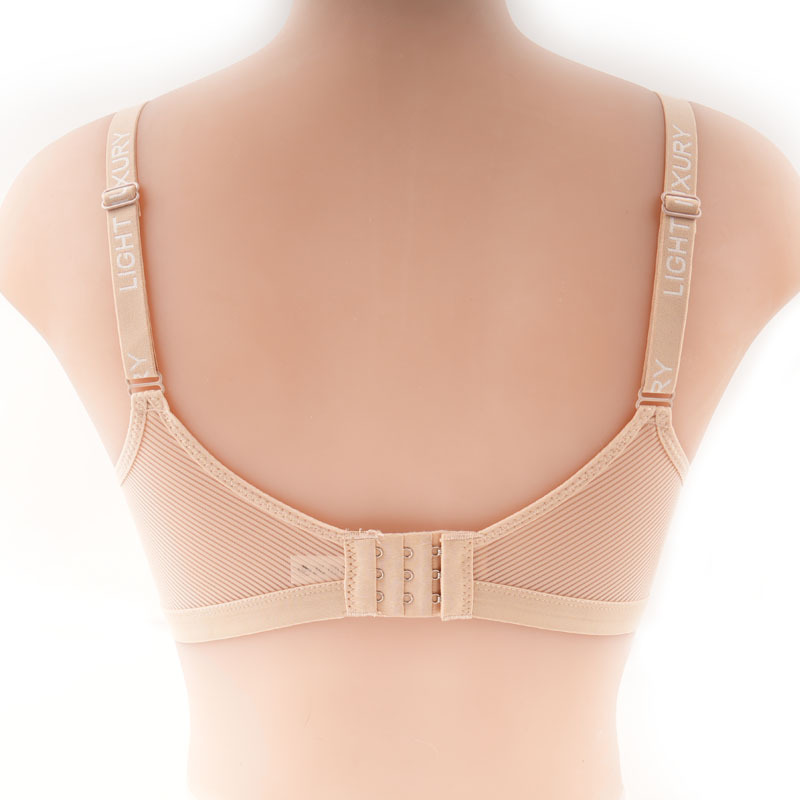 Cross-border spot letra correa de hombro ropa interior de mujer sin anillo de acero se reúne soporte delgado y cómodo anti-caída sujetador ajustable