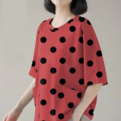 卸売 2025 女性のポケット Tシャツ新しい夏のファッション年齢を減らすミッドスリーブお腹カバーレディーストップストレンディなドロップシッピング