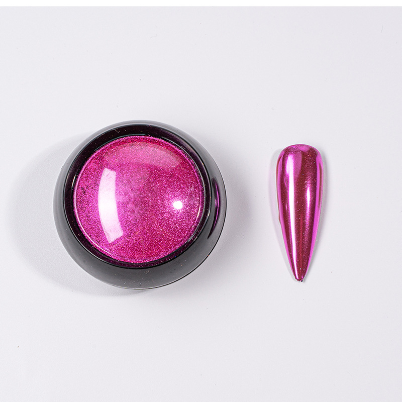 TikTok mismo Rainbow Mirror harina agua ondulación espejo mágico polvo al por mayor En stock suministro transfronterizo de uñas sólido espejo mágico polvo