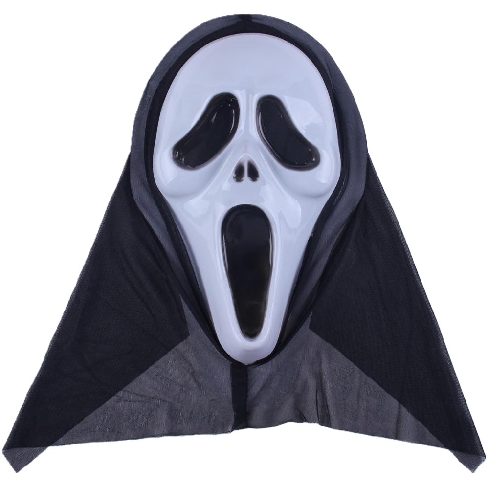 Halloween máscara retro fantasma Festival de disfraces fiesta horror miedo cráneo antiguo cara llena gritando máscara