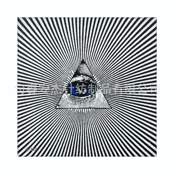 55 * 55CM full understanding of the eyes of God trendy personality pure cotton square scarf hip hop Hip Hop Hip Hop hipster hair band