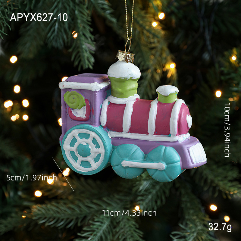 Transfronterizo nuevo plástico macarón adorable niña colgante pintado de color colgante decoración de ventana del árbol de Navidad colgante