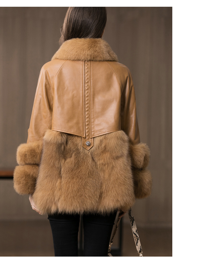 販促アイテム 90s fox fur leather coat レザーファーコート 【公式通販】