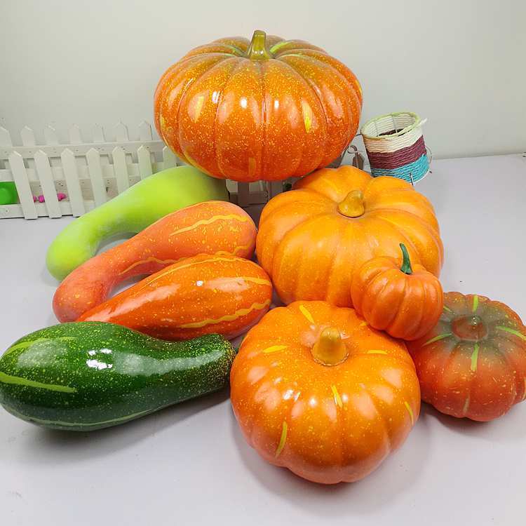 大かぼちゃのクリスマスの収穫祭の装飾品のクロスボーダーの商品の供給源のシミュレーションの野菜の模型の撮影の道具の卸売り|undefined
