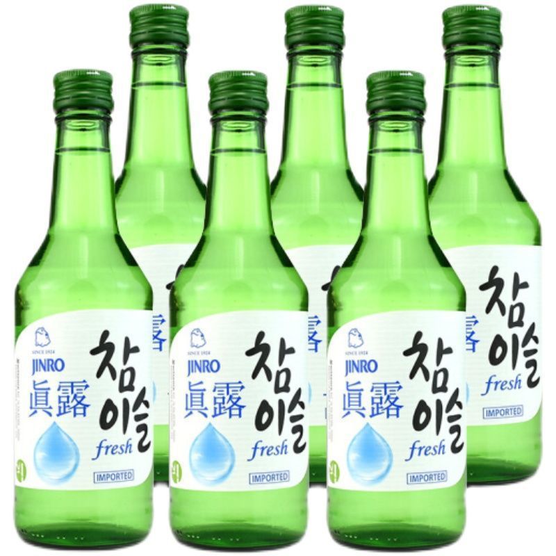 真露(Jinro)韩国烧酒 360ml/瓶 低度原味 果味 进口洋酒蒸馏酒