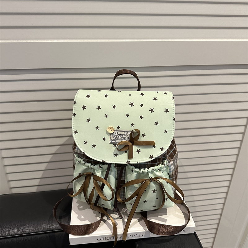 Mochila de mujer retro alta sensación bolso coreano simple de alto valor de tela Oxford correa mochila pequeña