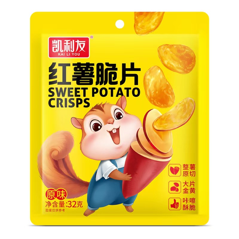 小零食批发红薯片酥脆32克地瓜片红薯干番薯干蜜薯独立包装蜜薯干 食品酒水厂家批发实拍图