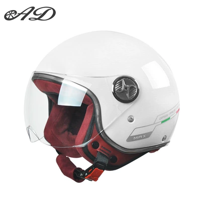 High-Value Safety Helmet for All Seasons, Motosiklet kaskı (dəbilqə) - 3c-certification-harley-white-high-definition-short-mirror-thickened-suede-velvet-new-gb-class-a