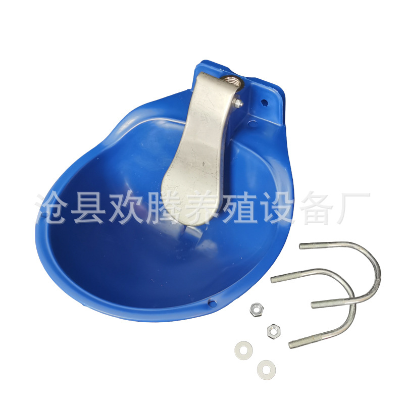 Fuente de fábrica vaca caballo oveja burro plástico vaca tazón engrosado plástico automático dispensador de agua vaca toque plástico tazón de agua